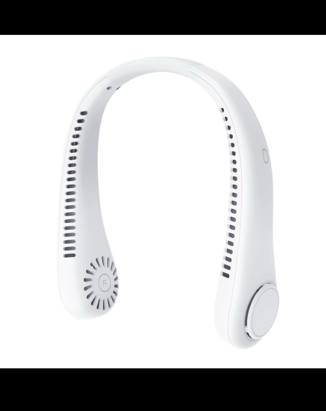 White Portable Neck Cooling Neck Fan
