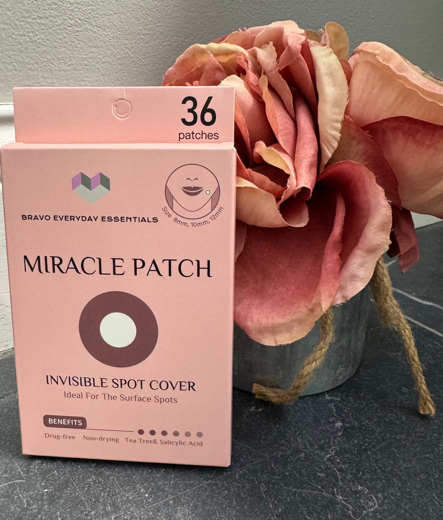 Pimple Patch, 36 Invisible Spot Cover with tea & Salicylic Acid Drug Free, Non-drying